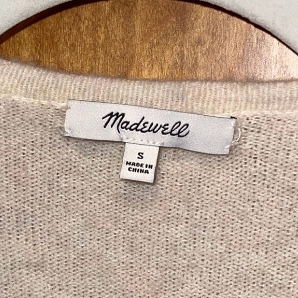 Madewell Long Open Front Cardigan Sweater Alpaca Wool Blend - Picture 5 of 5